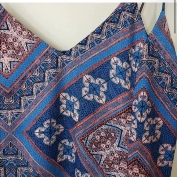 Stitch Fix Skies Are Blue | Scarf Print Cami Tank - Picture 2 of 5